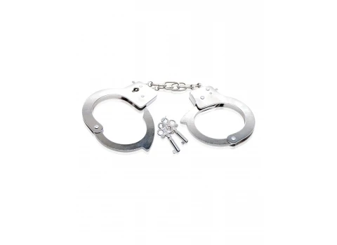 Pipedream Fetish Fantasy Beginner's Metal Cuffs Silver