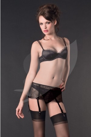 Maison Close Villa Satine podprsenka push-up černá - EU80C